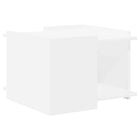 Salontafel 50,5x50x33 cm wit bewerkt hout
