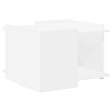 Salontafel Wit 50,5 x 50 x 33 cm Bewerkt hout