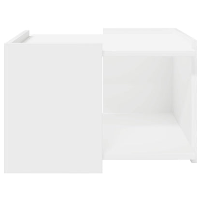 Salontafel Wit 50,5 x 50 x 33 cm Bewerkt hout
