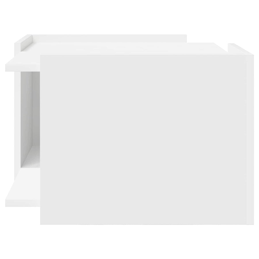 Salontafel Wit 50,5 x 50 x 33 cm Bewerkt hout