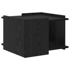 Salontafel zwart eiken 50,5x50x33 cm