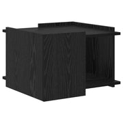 Salontafel zwart eiken 50,5x50x33 cm