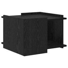 Salontafel Zwart eiken 50,5 x 50 x 33 cm Bewerkt hout