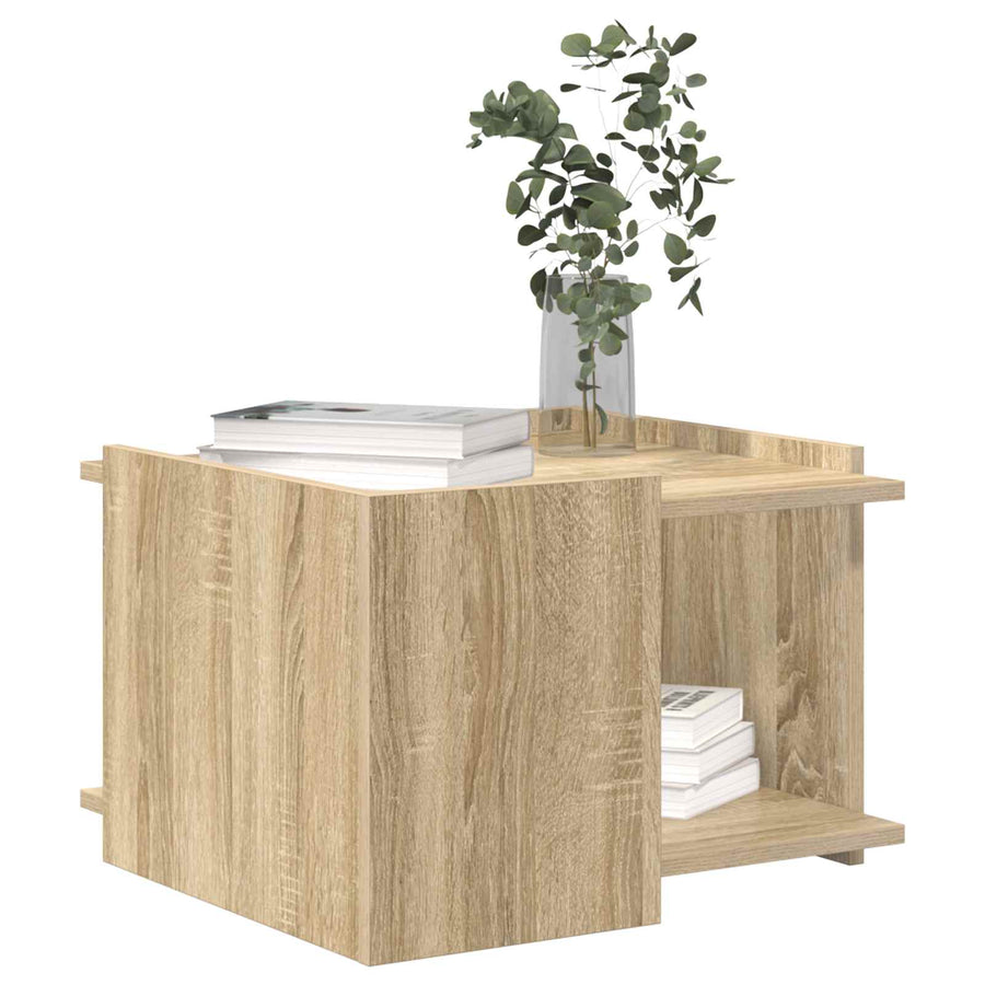 Salontafel Sonoma Eiken 50,5 x 50 x 33 cm Bewerkt hout