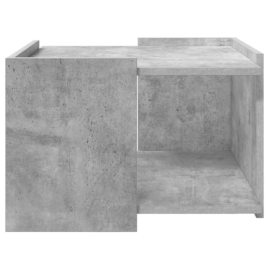 Salontafel Betongrijs 50,5 x 50 x 33 cm Bewerkt hout