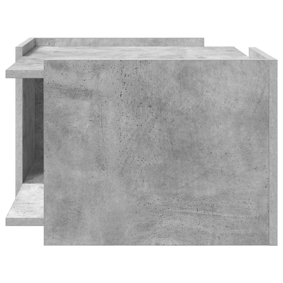 Salontafel Betongrijs 50,5 x 50 x 33 cm Bewerkt hout