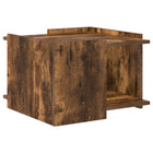 Salontafel 50,5x50x33 cm gerookt eiken bewerkt hout