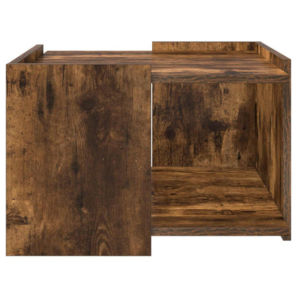 Salontafel Gerookt eiken 50,5 x 50 x 33 cm Bewerkt hout