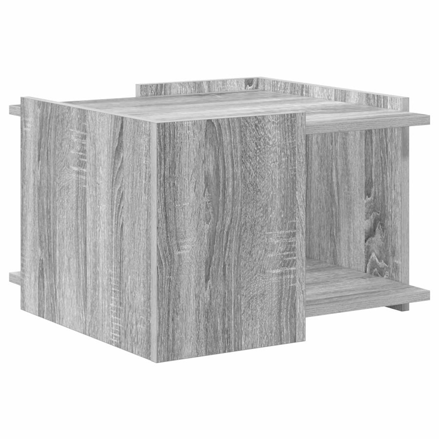 Salontafel Grijs sonoma 50,5 x 50 x 33 cm Bewerkt hout