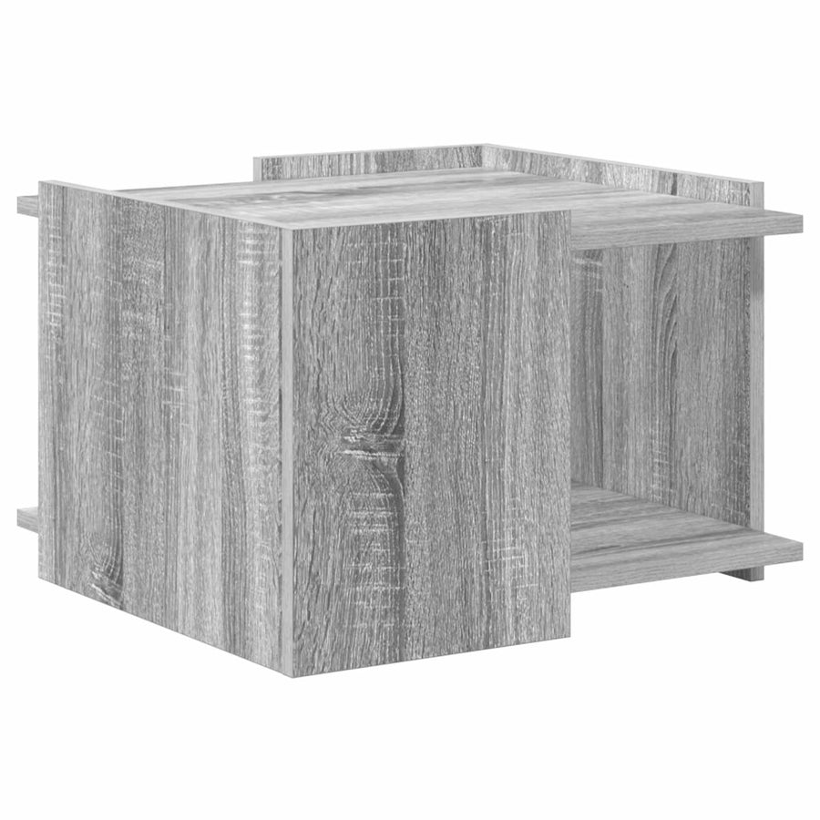 Salontafel Grijs sonoma 50,5 x 50 x 33 cm Bewerkt hout