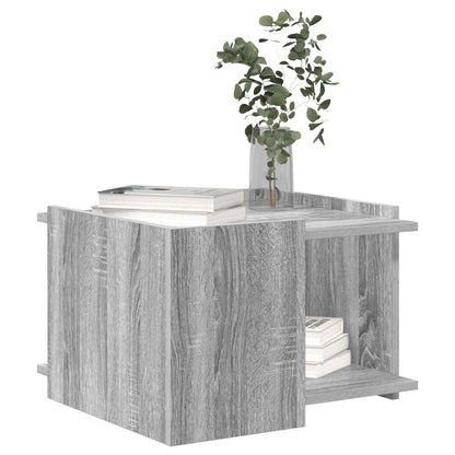 Salontafel Grijs sonoma 50,5 x 50 x 33 cm Bewerkt hout