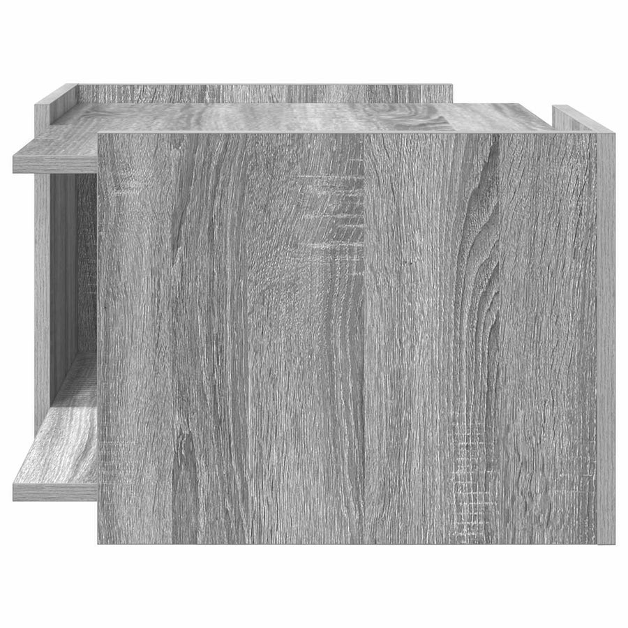 Salontafel Grijs sonoma 50,5 x 50 x 33 cm Bewerkt hout