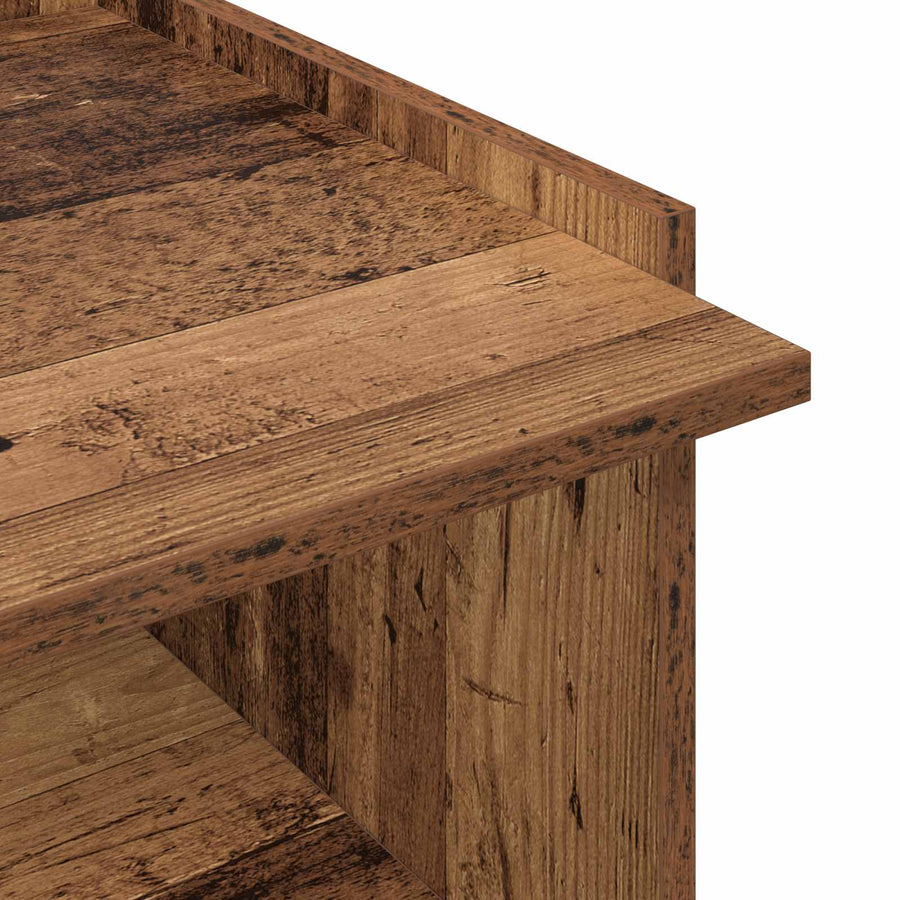 Salontafel Oud hout 50,5 x 50 x 33 cm Bewerkt hout
