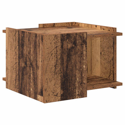 Salontafel Oud hout 50,5 x 50 x 33 cm Bewerkt hout