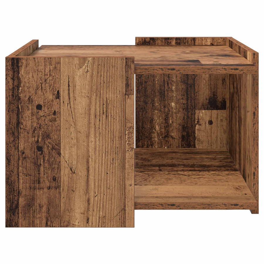 Salontafel Oud hout 50,5 x 50 x 33 cm Bewerkt hout