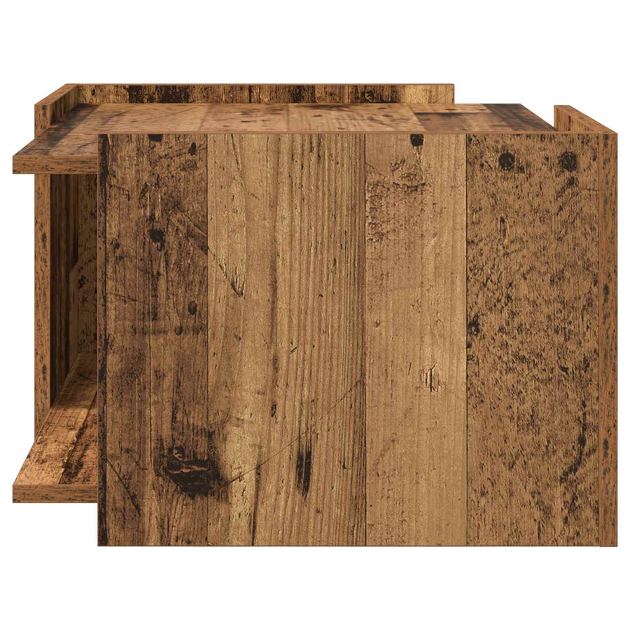 Salontafel Oud hout 50,5 x 50 x 33 cm Bewerkt hout