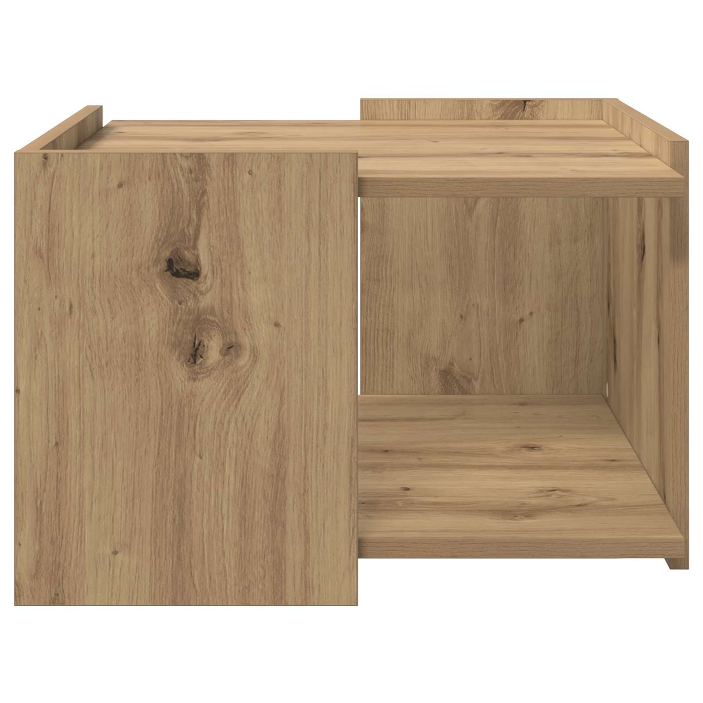 Salontafel Artisanaal eiken 50,5 x 50 x 33 cm Bewerkt hout