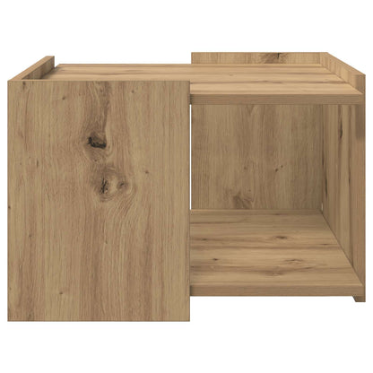 Salontafel Artisanaal eiken 50,5 x 50 x 33 cm Bewerkt hout