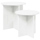 Side Table Set with Storage 2 pcs Engineered Wood