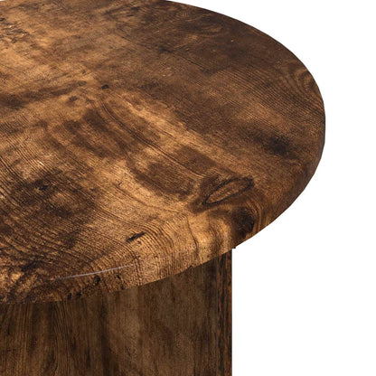 Bijzettafelset 2 st Gerookt Eiken Bewerkt hout