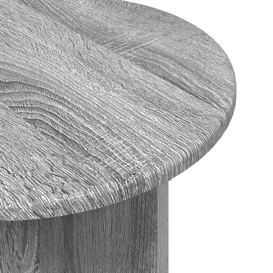 Bijzettafelset met opslag 2 pcs Grijs sonoma Geconstrueerd hout
