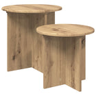 Side Table Set 2 pcs Artisanal Oak Engineered Wood