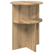 Bijzettafel eiken Ø 39,5 x 55 cm