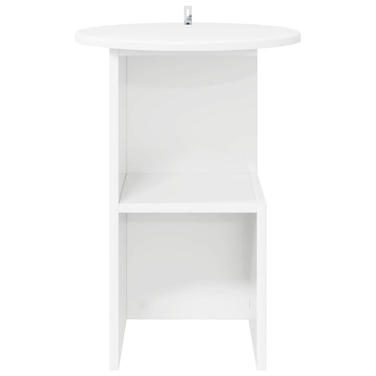 Bijzettafel Wit Ø 39,5 x 55 cm Bewerkt hout