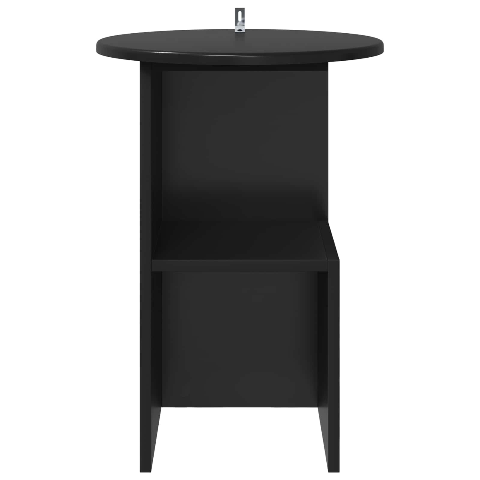 Bijzettafel Zwart eiken Ø 39,5 x 55 cm Bewerkt hout