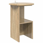 Bijzettafel Ø 39,5 x 55 cm Sonoma eiken