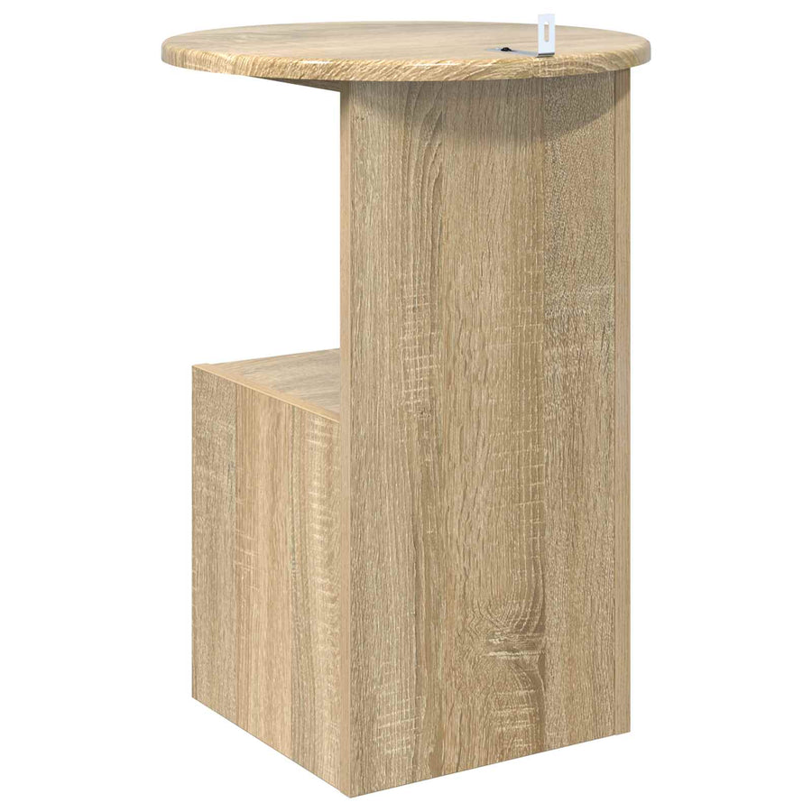 Bijzettafel Sonoma Eiken Ø 39,5 x 55 cm Bewerkt hout