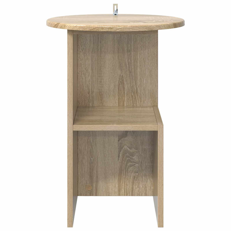 Bijzettafel Sonoma Eiken Ø 39,5 x 55 cm Bewerkt hout