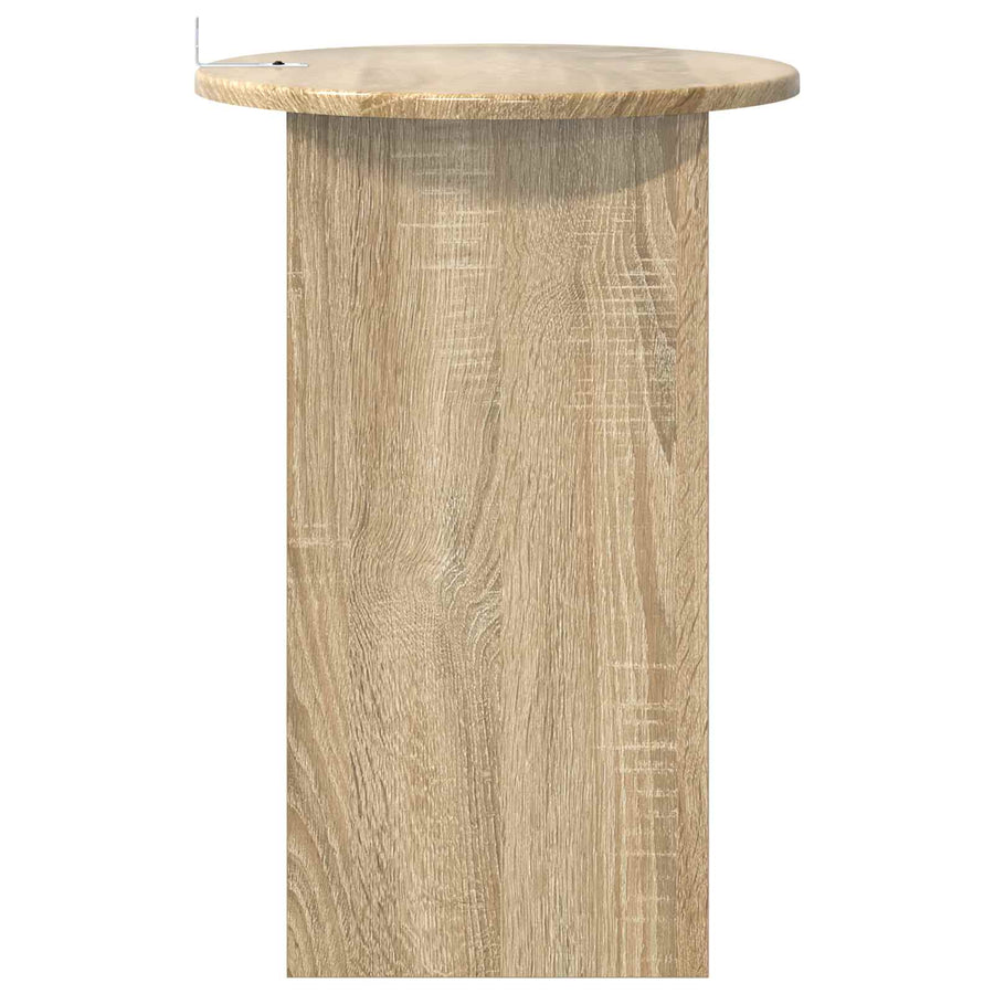 Bijzettafel Sonoma Eiken Ø 39,5 x 55 cm Bewerkt hout