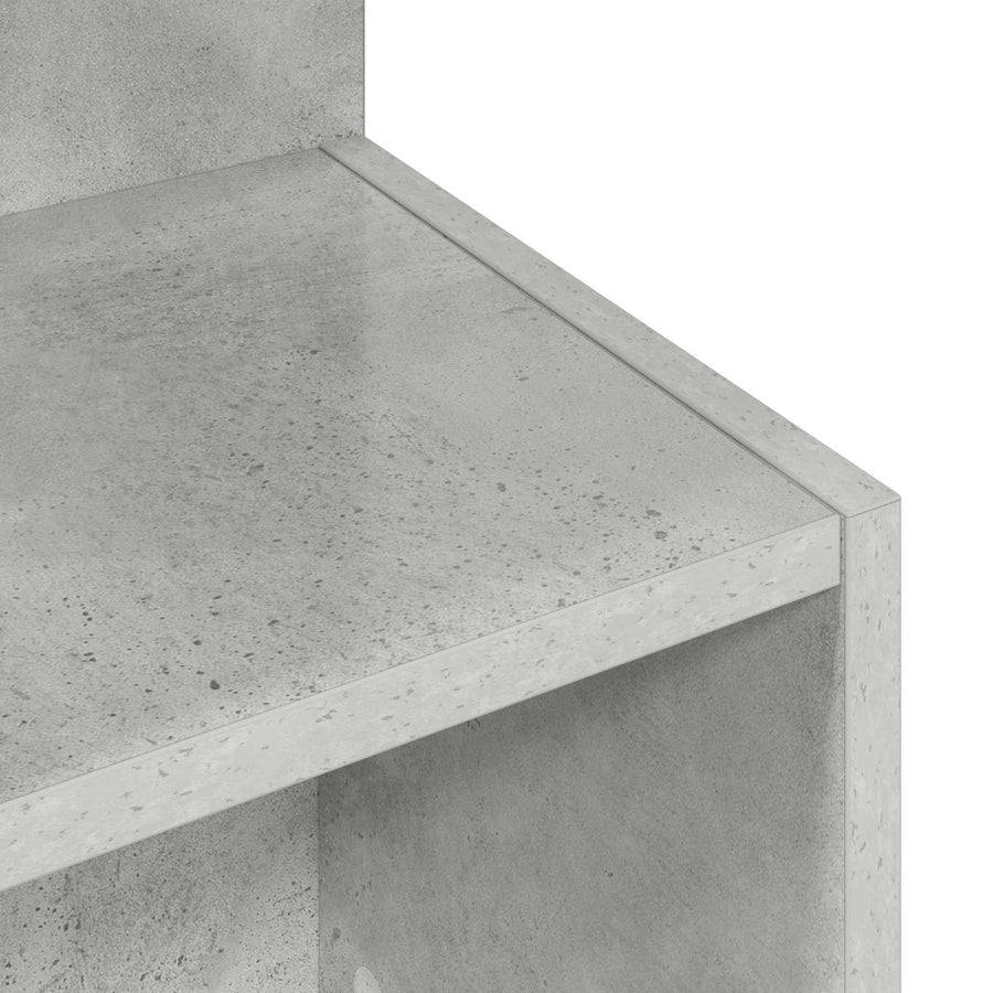 Bijzettafel Betongrijs Ø 39,5 x 55 cm Bewerkt hout