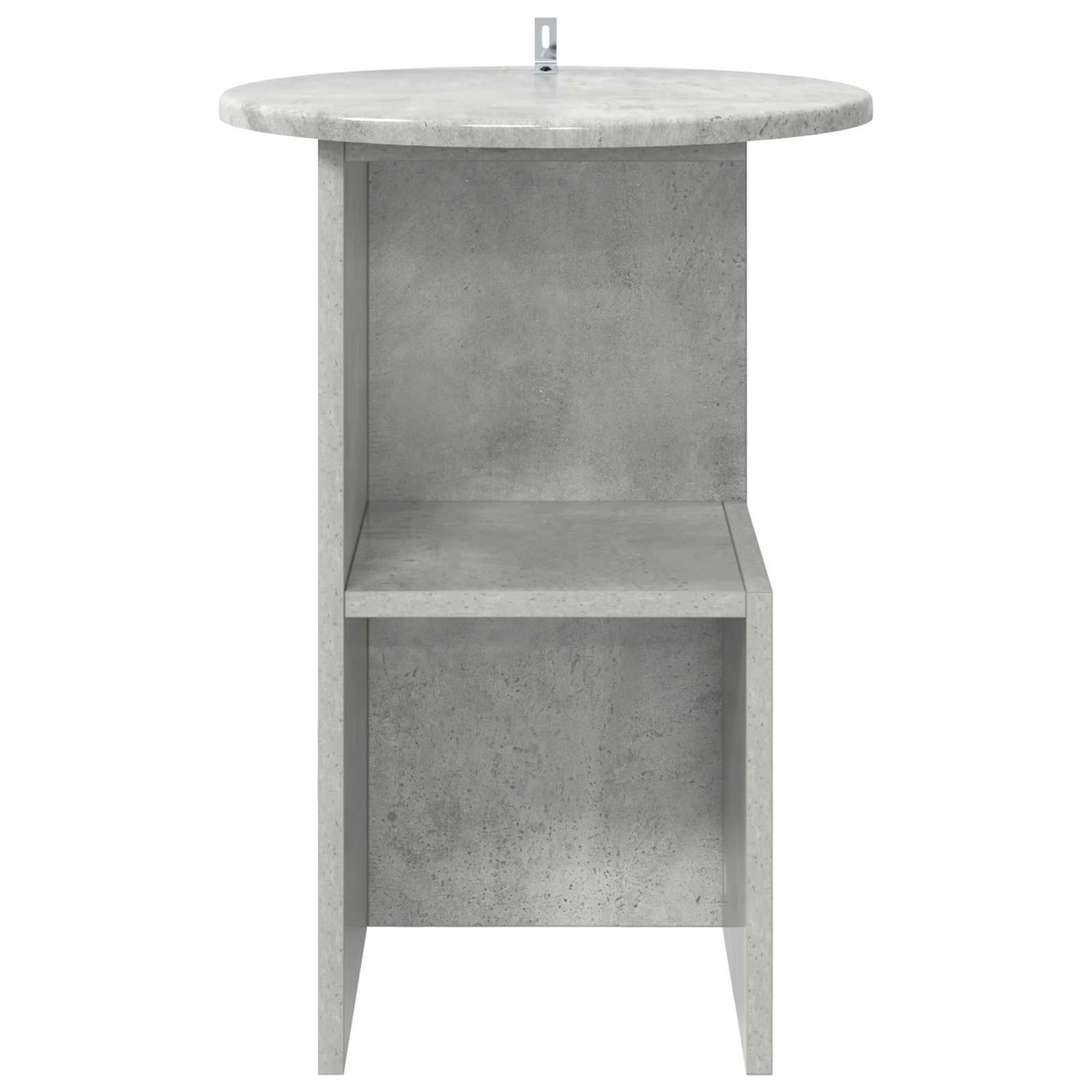 Bijzettafel Betongrijs Ø 39,5 x 55 cm Bewerkt hout