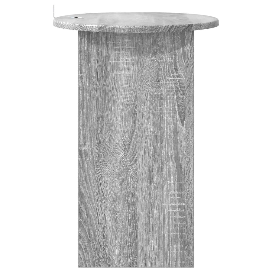 Bijzettafel Grijs sonoma Ø 39,5 x 55 cm Bewerkt hout