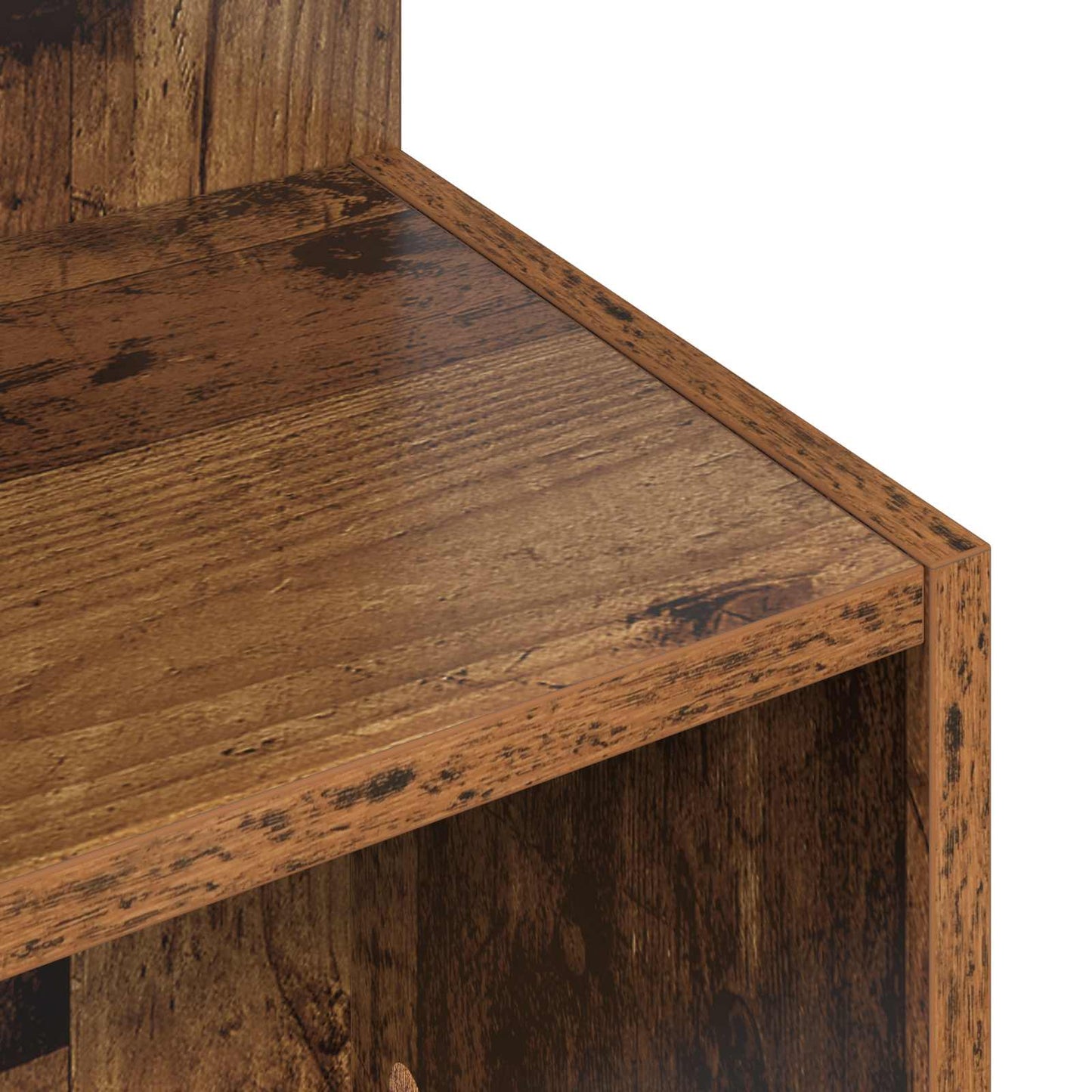 Bijzettafel Oud hout Ø 39,5 x 55 cm Bewerkt hout