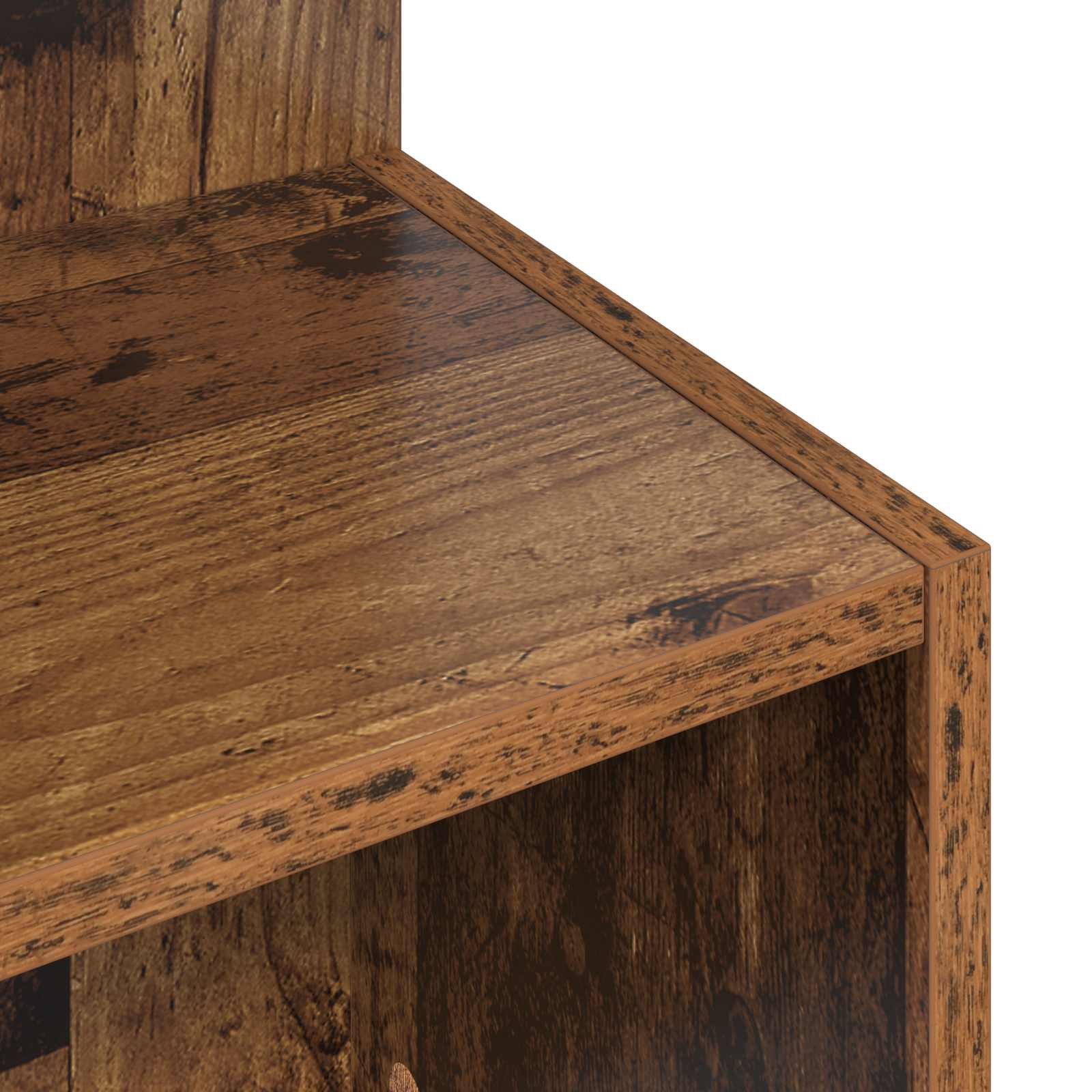 Bijzettafel Oud hout Ø 39,5 x 55 cm Bewerkt hout