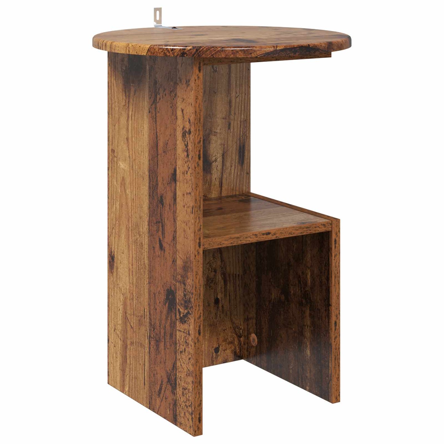 Bijzettafel Oud hout Ø 39,5 x 55 cm Bewerkt hout