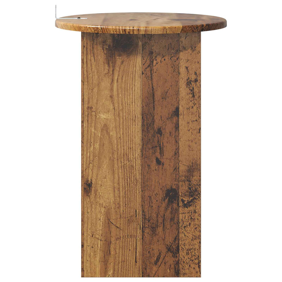 Bijzettafel Oud hout Ø 39,5 x 55 cm Bewerkt hout