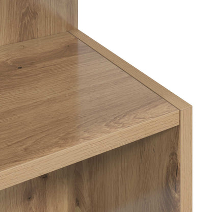 Bijzettafel Artisanaal eiken Ø 39,5 x 55 cm Bewerkt hout