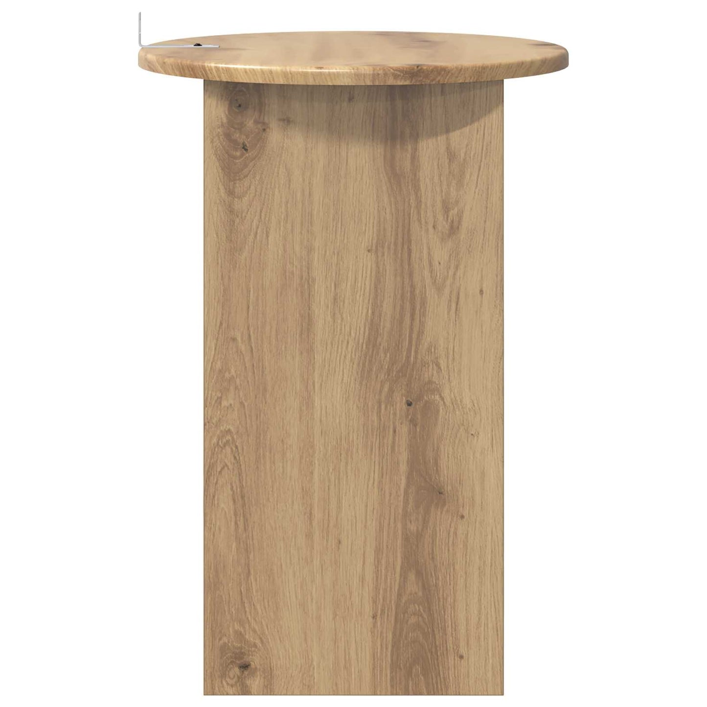 Bijzettafel Artisanaal eiken Ø 39,5 x 55 cm Bewerkt hout