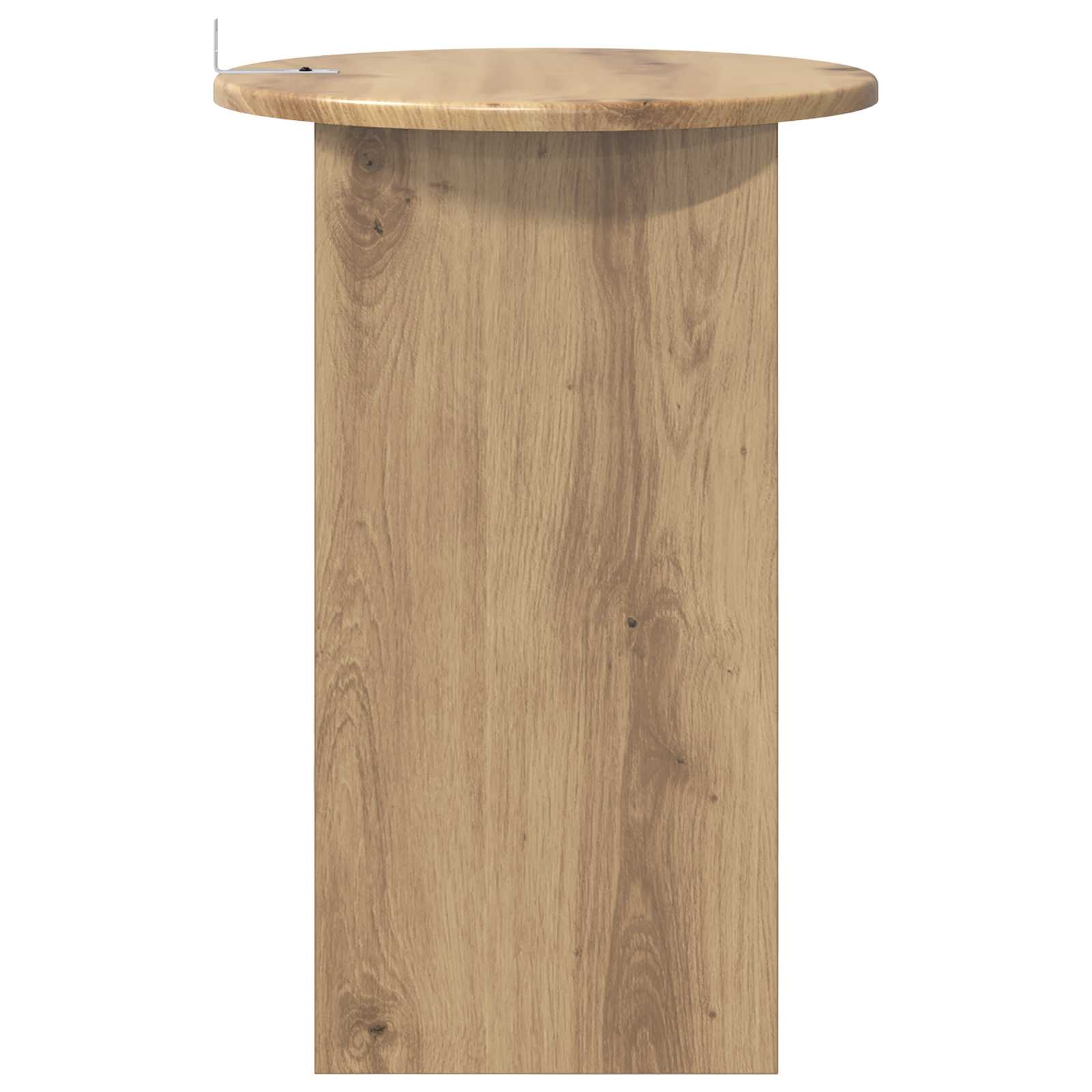 Bijzettafel Artisanaal eiken Ø 39,5 x 55 cm Bewerkt hout
