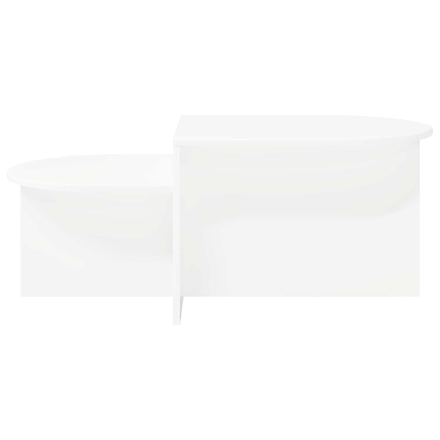 Salontafel Wit 100 x 50 x 40 cm Bewerkt hout