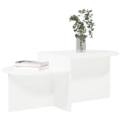 Salontafel Wit 100 x 50 x 40 cm Bewerkt hout
