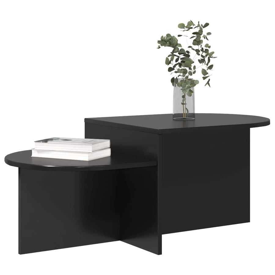 Salontafel Zwart eiken 100 x 50 x 40 cm Bewerkt hout