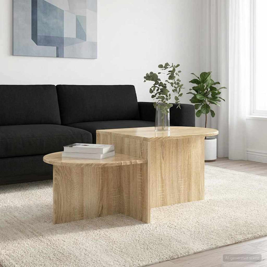 Salontafel Sonoma Eiken 100 x 50 x 40 cm Bewerkt hout