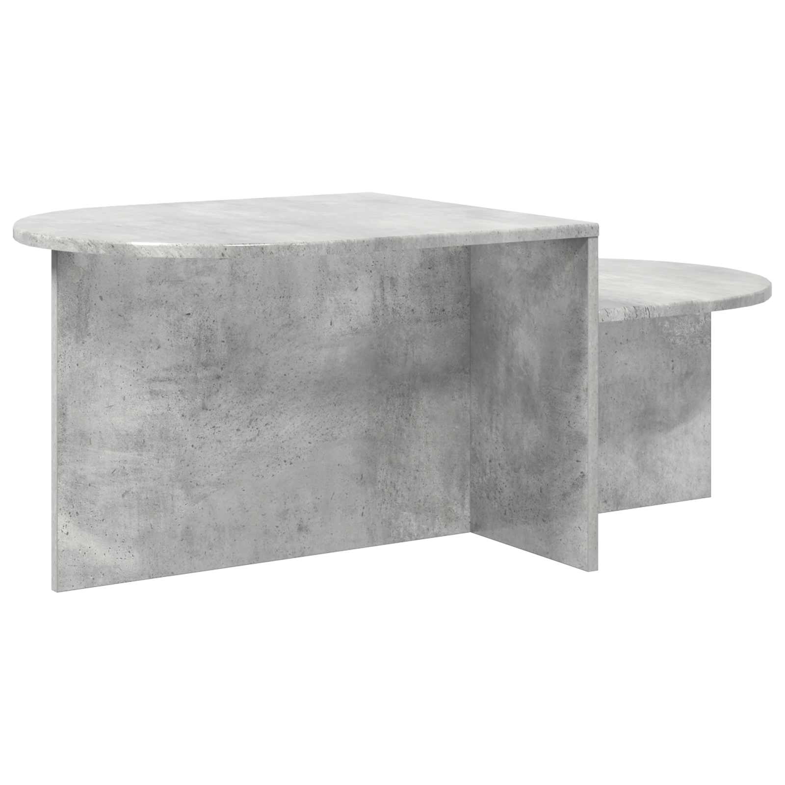 Salontafel Betongrijs 100 x 50 x 40 cm Bewerkt hout