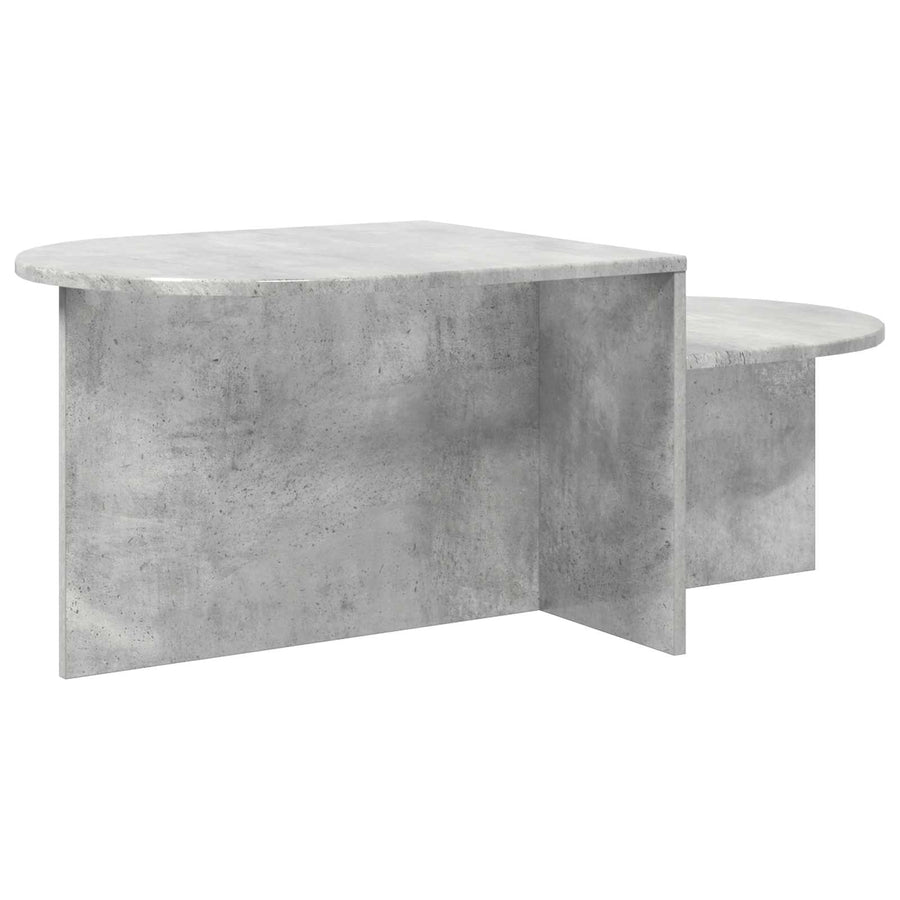 Salontafel Betongrijs 100 x 50 x 40 cm Bewerkt hout