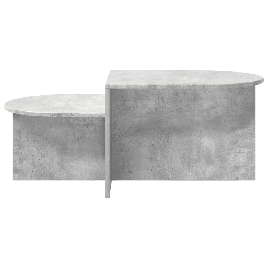 Salontafel Betongrijs 100 x 50 x 40 cm Bewerkt hout